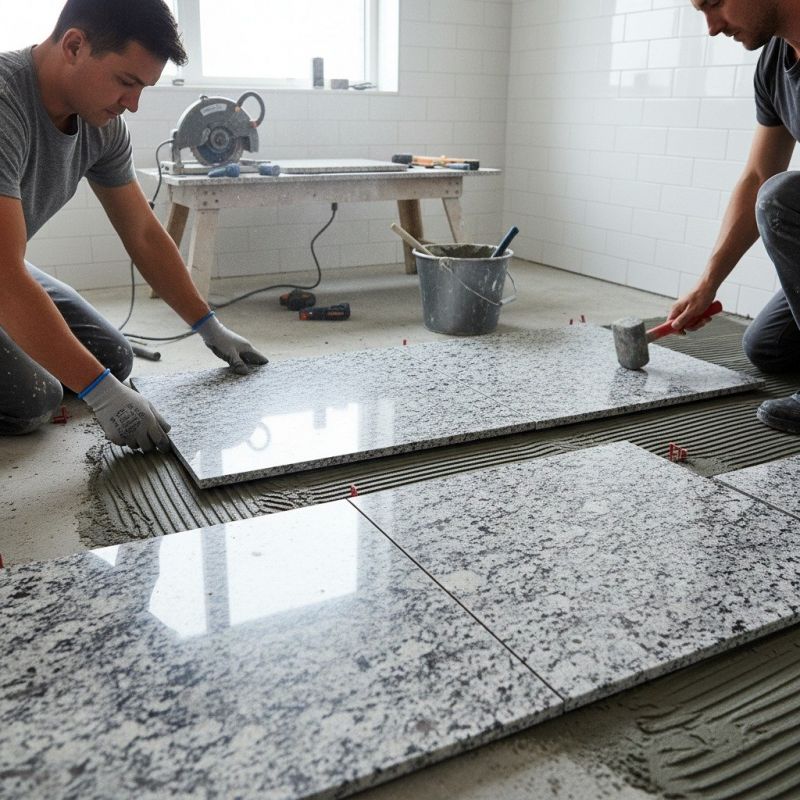 White Granite Tile Repair